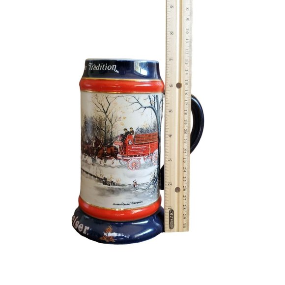 Collectible Budweiser Stein, 1990 with the Clydesdales - An American Tradition - Picture 6 of 7